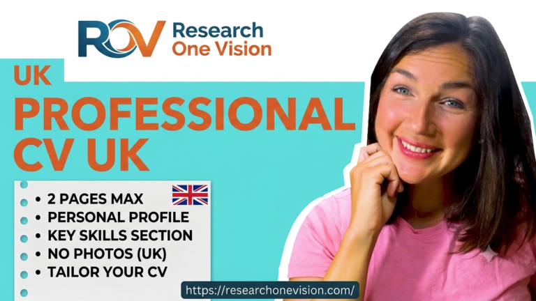 How to Write a Professional CV UK